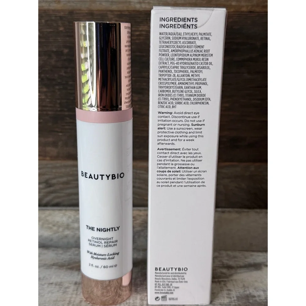 BeautyBio The Nightly XL‎ Retinol Serum 2oz – Overnight Anti-Aging - MSRP = $195
